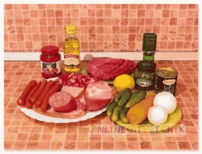 Ингредиенты для солянки