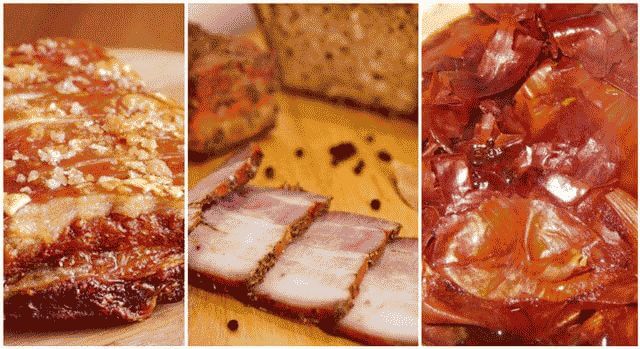 Рецепт 3. Сало с луковой шелухой