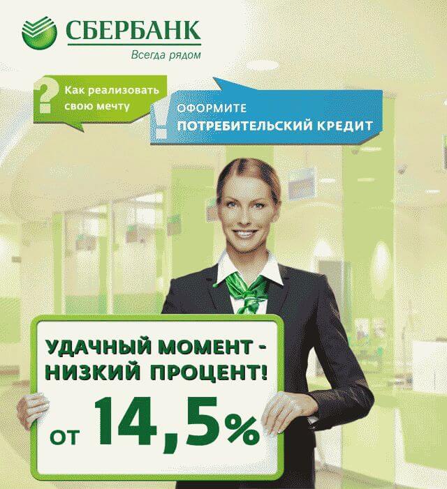 Оформить кредит в Сбербанке: онлайн заявка